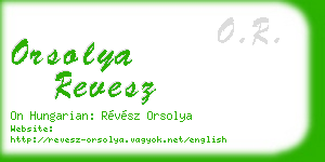 orsolya revesz business card